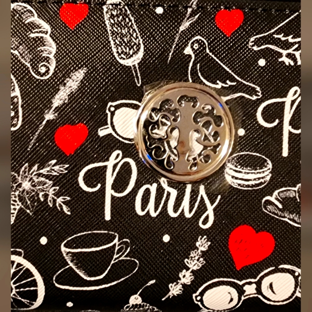 Cross over Paris wallet purse.